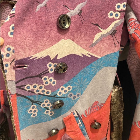 one of a kind custom Italy designer new condition beautiful colors jacket - Picture 9 of 10